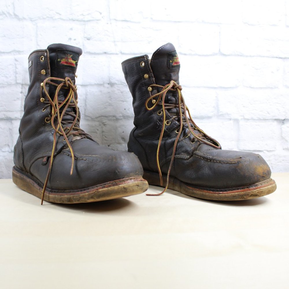 THOROGOOD Men's Extreme WP Brown Leather Wedge Wor - Picture 3 of 9